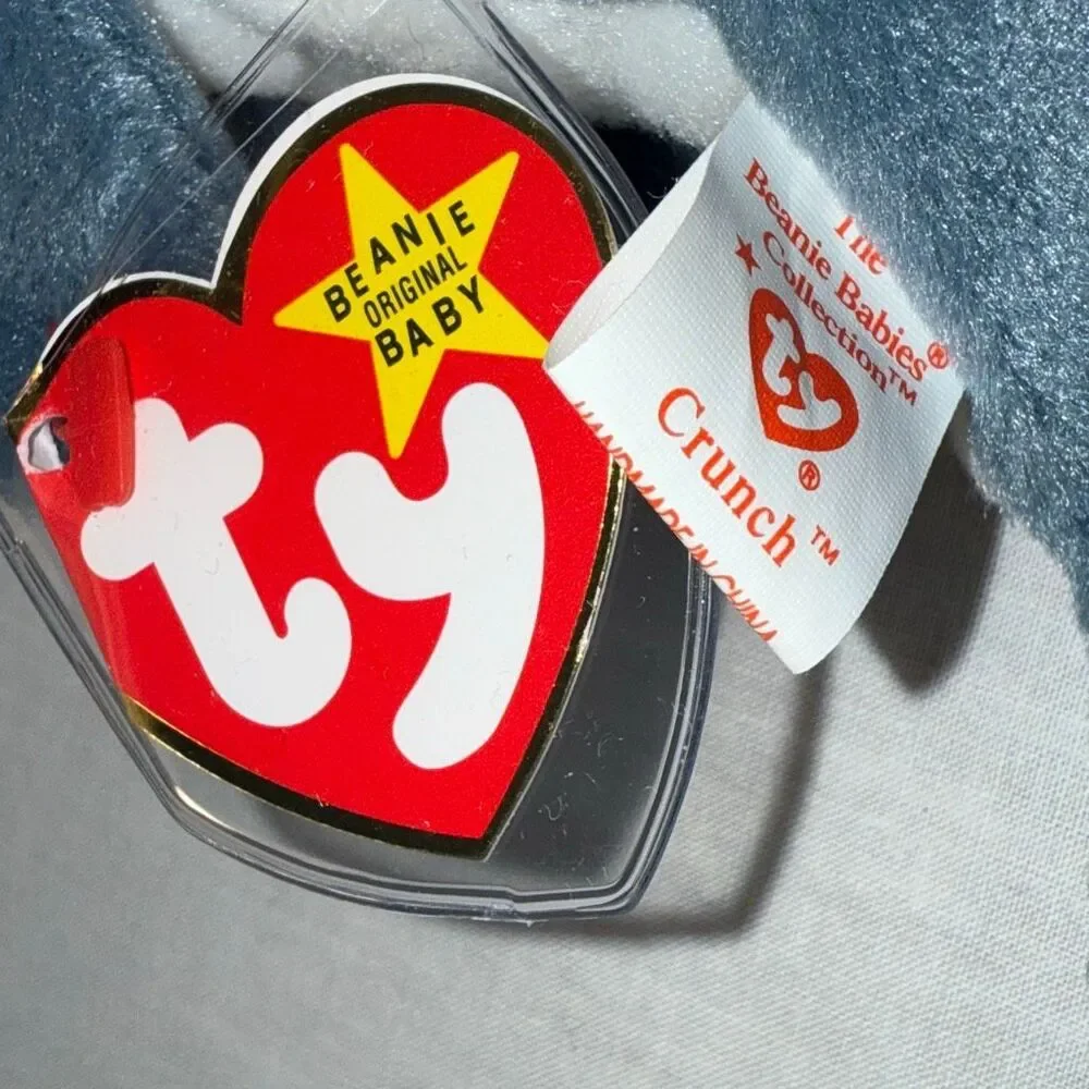 Vintage Ty Beanie Babies Aquatic Trio – Goldie 1993, Crunch 1996 &‎ Waves 1996 –